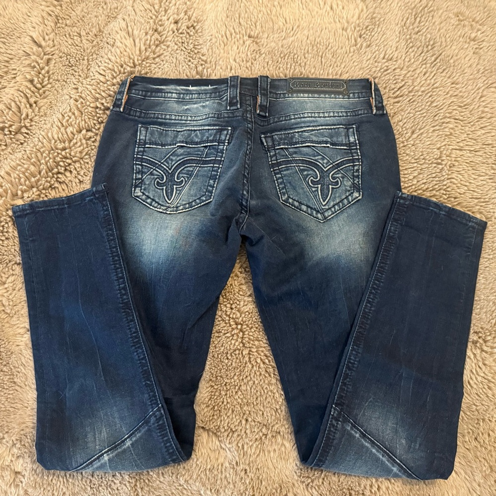 Rock Revival Dark Blue Denim Jeans